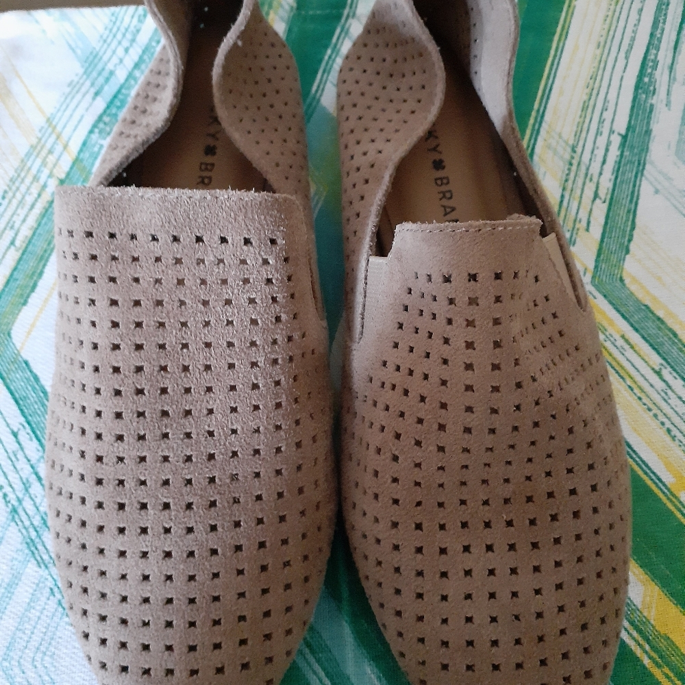 Lucky brand soft suede loafers